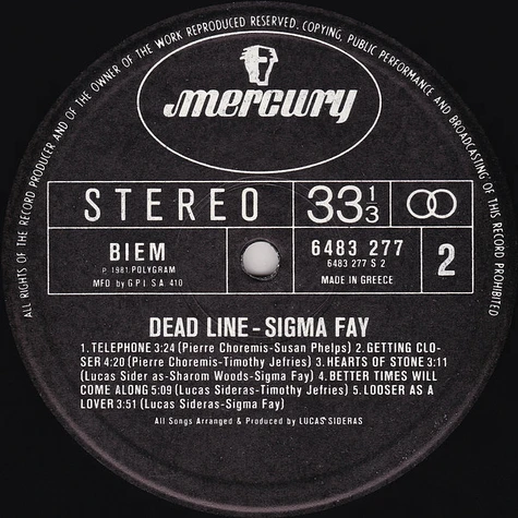 Sigma Fay - Dead Line