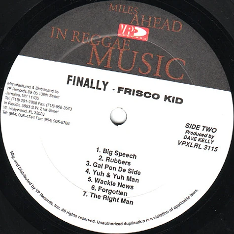 Frisco Kid - Finally