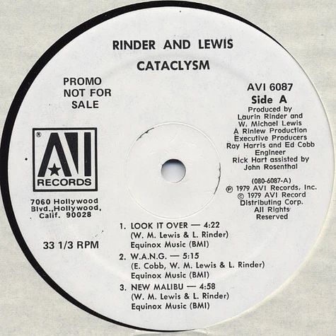 Rinder & Lewis - Cataclysm
