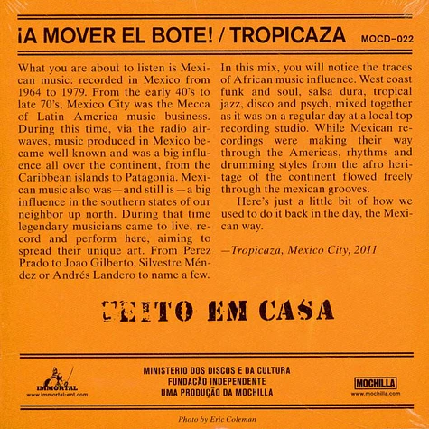 Tropicaza - ¡A Mover El Bote!: Afro Dancing Rhythms From The Americas - Mexican Style