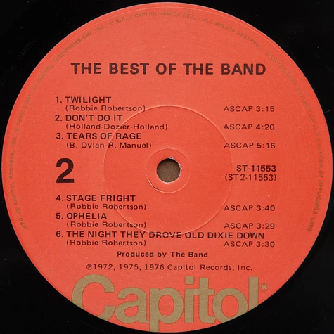 The Band - The Best Of The Band