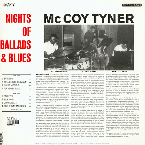 McCoy Tyner - Nights Of Ballads & Blues