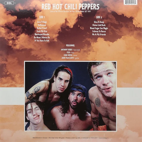 Red Hot Chili Peppers - Live At Pat O'Brien Pavilion, Del Mar, CA December 28th 1991