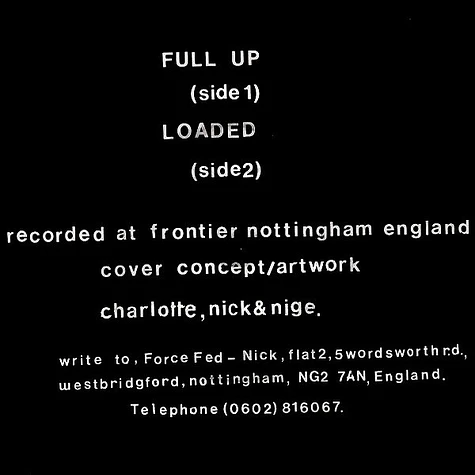 Force Fed - Full Up And Loaded