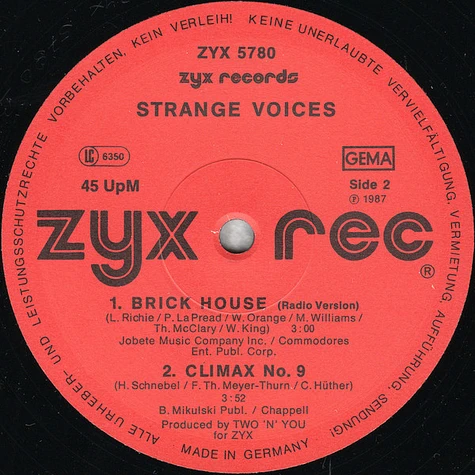 Strange Voices - Brick House