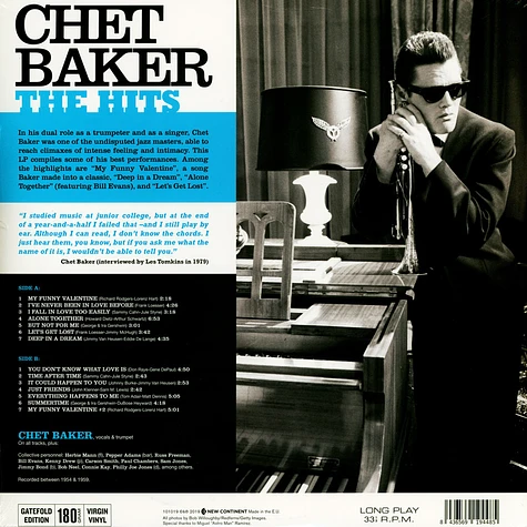 Chet Baker - The Hits Deluxe Gatefold Edition