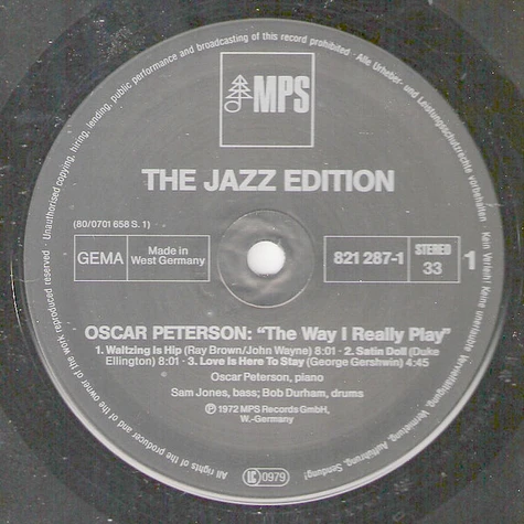 Oscar Peterson - The Way I Really Play