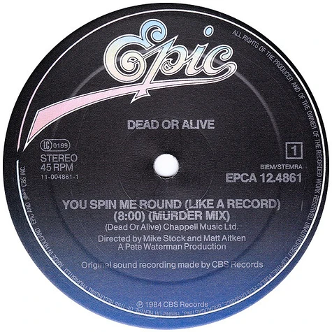 Dead Or Alive - You Spin Me Round (Like A Record) (Murder Mix)