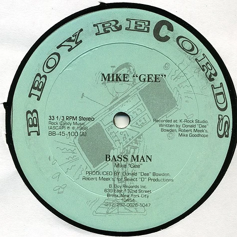 Michael G - Bass Man