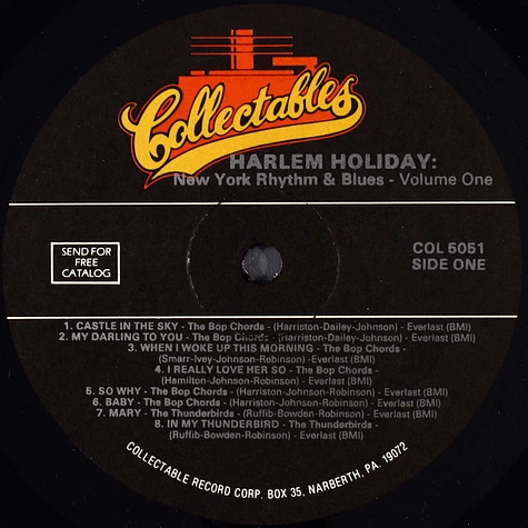 V.A. - Harlem Holiday : New York - Rhythm & Blues Volume One
