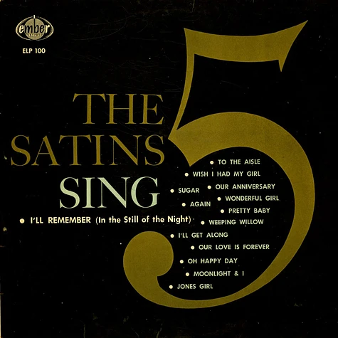 The Five Satins - The 5 Satins Sing