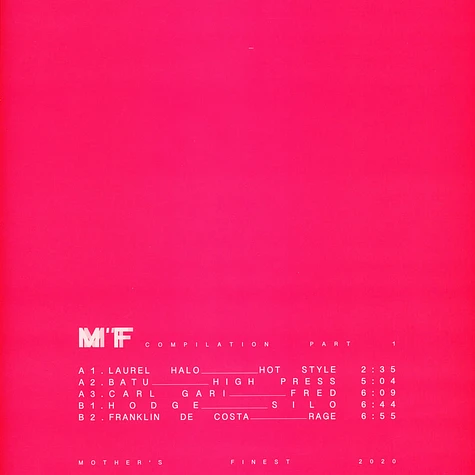 Laurel Halo, Batu, Carl Gari, Hodge & Franklin De Costa - Mf Compilation Part 1 Blue Vinyl Edition