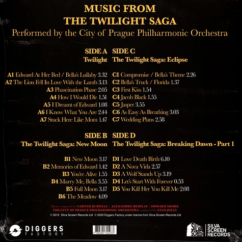 The City Of Prague Philharmonic Orchestra - Music From The Twilight Saga