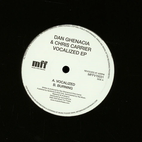 Dan Ghenacia & Chris Carrier - Vocalized Limited EP