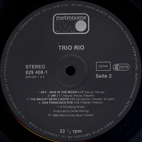 Trio Rio - Trio Rio