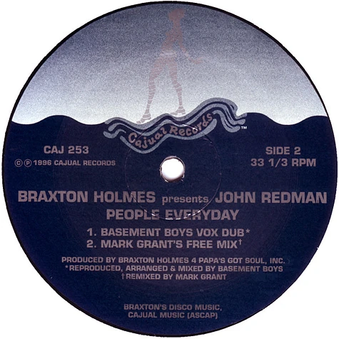 Braxton Holmes Presents John Redmond - People Everyday (Remixes)
