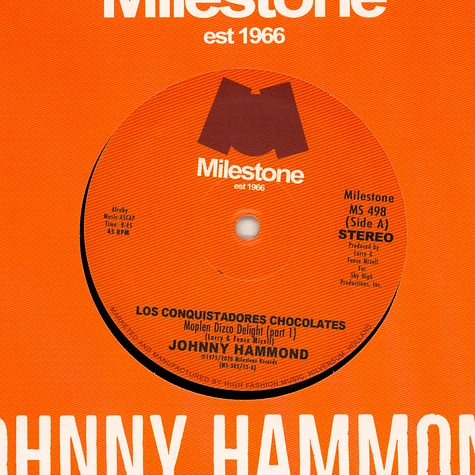 Johnny Hammond - Los Conquistadores Chocolates Moplen Remixes