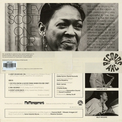 Shirley Scott - One For Me