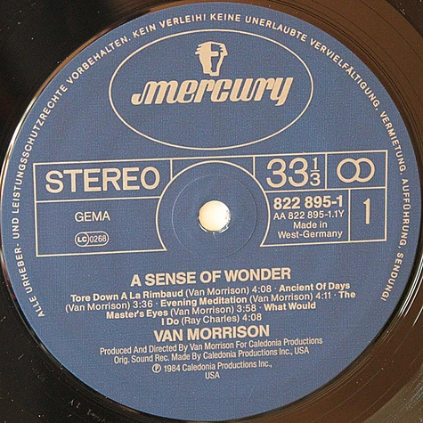 Van Morrison - A Sense Of Wonder