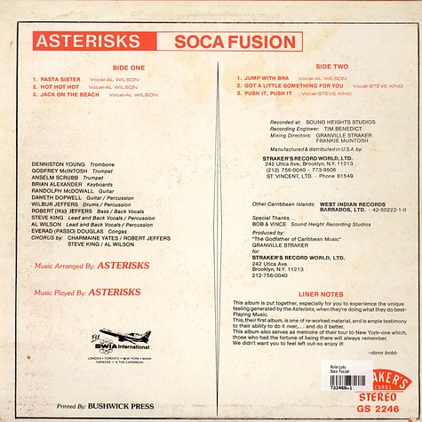 Asterisks - Soca Fusion