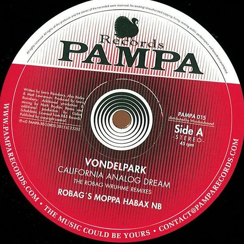Vondelpark - California Analog Dream (The Robag Wruhme Remixes)