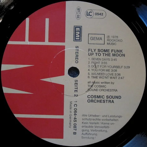 The Cosmic Sound Orchestra - Fly Some Funk Up To The Moon