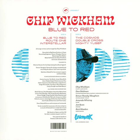 Chip Wickham - Blue To Red Black Vinyl Edition