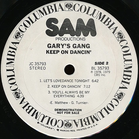 Gary's Gang - Keep On Dancin'