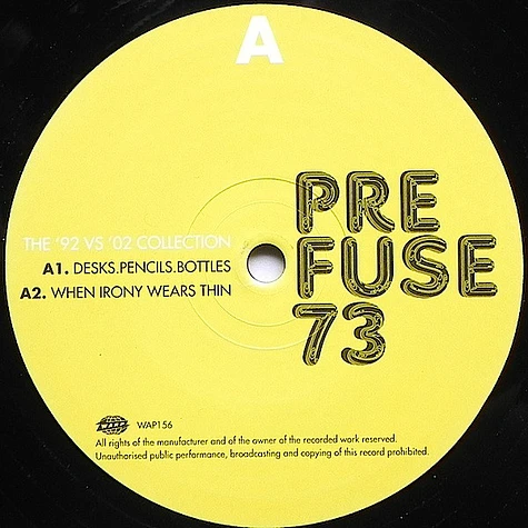 Prefuse 73 - The '92 Vs '02 Collection