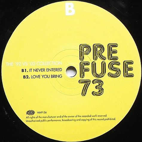 Prefuse 73 - The '92 Vs '02 Collection
