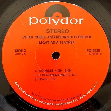 Chick Corea, Return To Forever - Light As A Feather