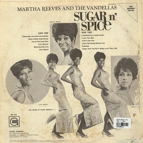 Martha Reeves & The Vandellas - Sugar 'n' Spice