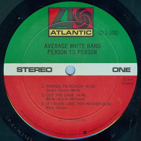 Average White Band - Person To Person