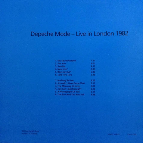 Depeche Mode - Live In London 1982