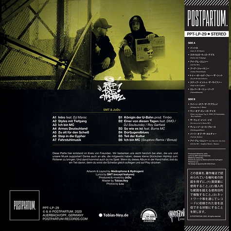 Smt & Jodu - Step In Die Cypher Black Vinyl Edition
