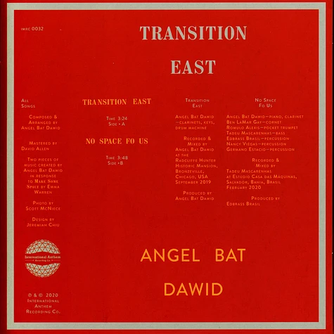 Angel Bat Dawid - Transition East