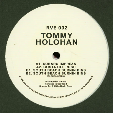 Tommy Holohan - RVE002 Grey Marbled Vinyl edition
