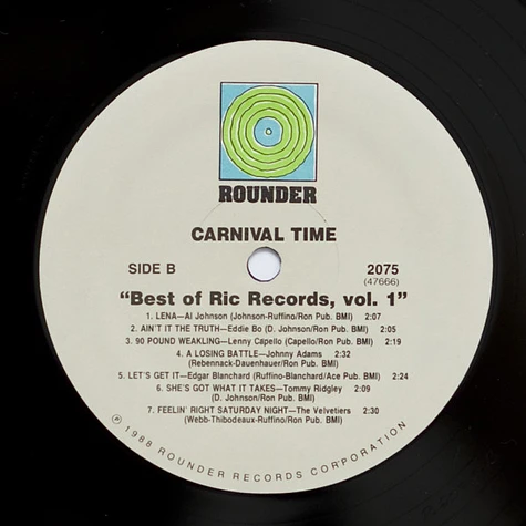 V.A. - Carnival Time! The Best Of Ric Records Vol. 1