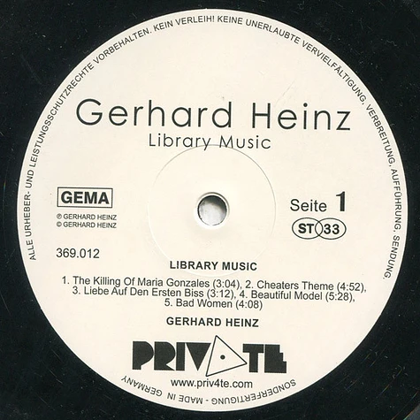 Gerhard Heinz - Library Music