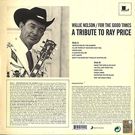 Willie Nelson - For The Good Times: A Tribute To Ray Price