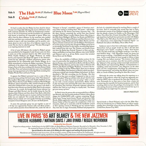 Art Blakey & The New Jazz Men - Live In Paris '65