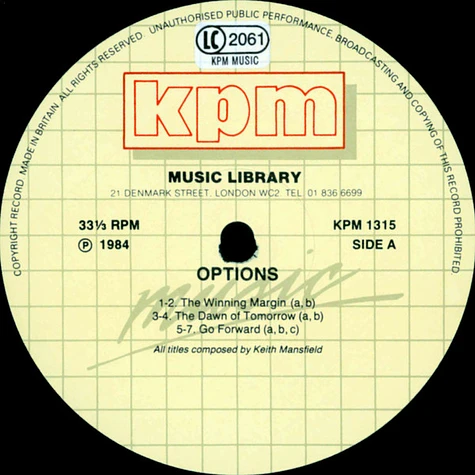Keith Mansfield - Options