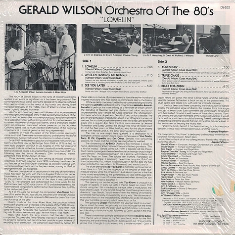 Gerald Wilson Orchestra Of The 80's - Lomelin