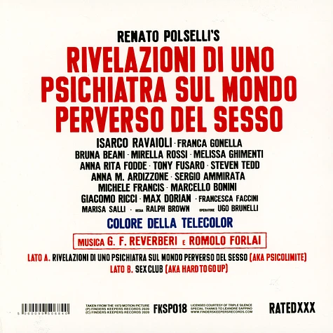 Gianfranco Reverberi & Romolo Forlai - Rivelazioni Di Uno Psichiatra Sul Mondo Perverso Del Sesso
