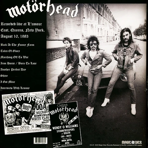 Motörhead - Tales Of Glory: Live At L'amour New York 1983