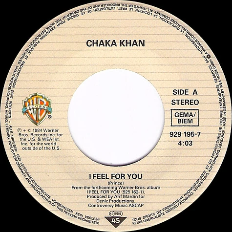 Chaka Khan - I Feel For You