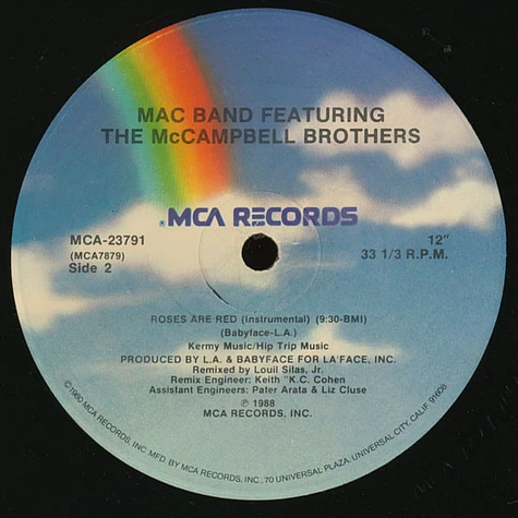 Mac Band Featuring The McCampbell Brothers - Roses Are Red