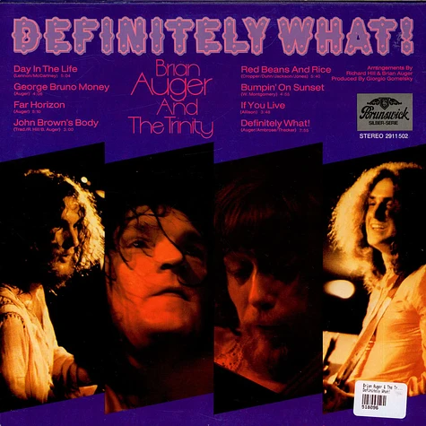 Brian Auger & The Trinity - Definitely What!