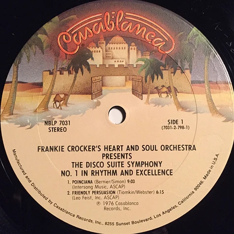 The Heart And Soul Orchestra - Presents The Disco Suite Symphony No. 1 In Rhythm And Excellence
