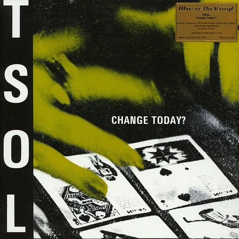 T.S.O.L. - Change Today? Limited Numbered Green Vinyl Edition